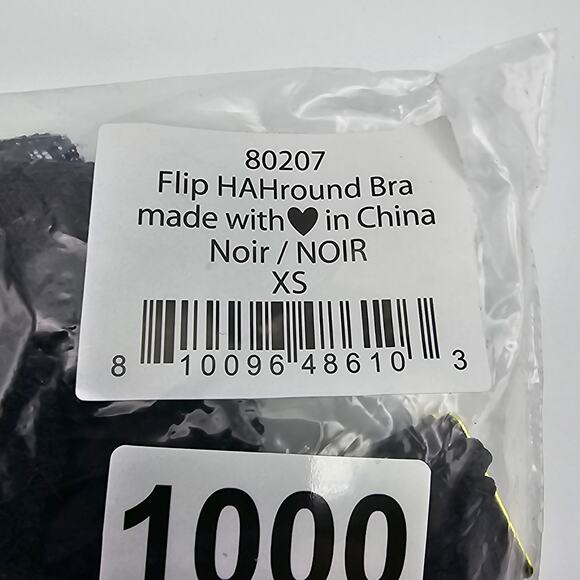 Free People We Are HAH Womans size XS Flip HAHround Bra Bralette Noir Black NEW - Picture 7 of 8